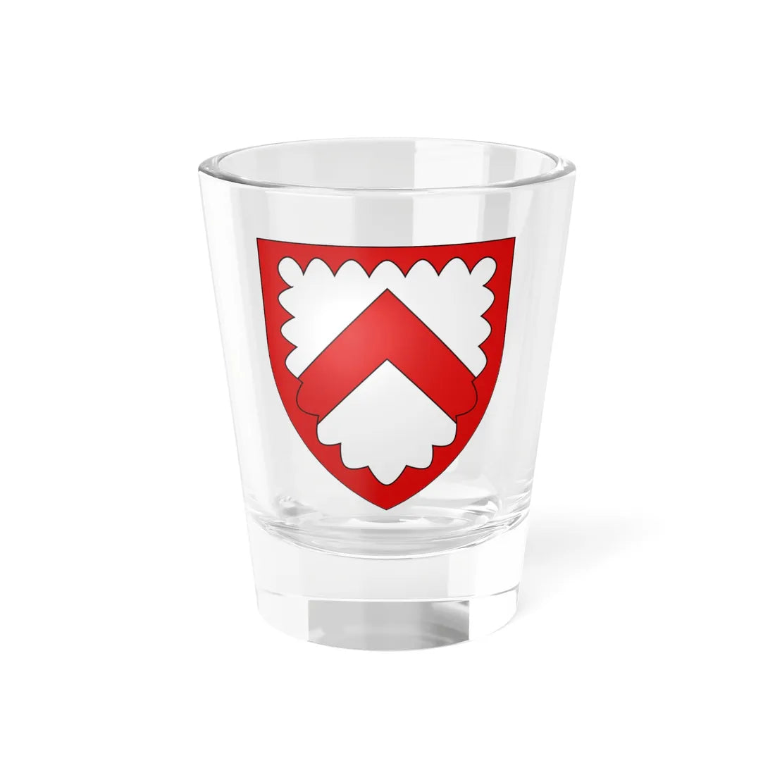 Wapen stad be Kortrijk (Belgium) (Coat of Arms) Shot Glass 1.5oz 1.5oz - Go Mug Yourself