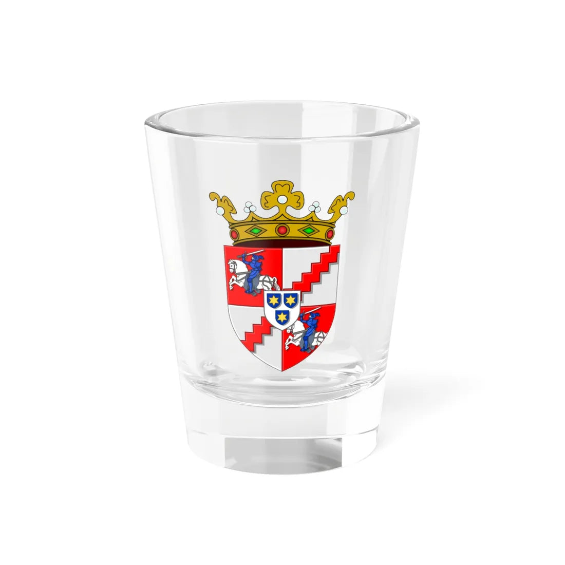 Wapen van Aalbeke (Belgium) (Coat of Arms) Shot Glass 1.5oz - Go Mug Yourself