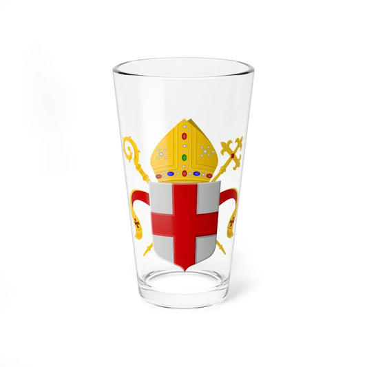 Wapen van Bisdom Haarlem (Netherlands) (Coat of Arms) Pint Glass 16oz 16oz - Go Mug Yourself