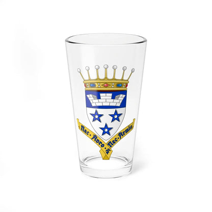 Wapen van de familie De Bethune (Belgium) (Coat of Arms) Pint Glass 16oz 16oz - Go Mug Yourself