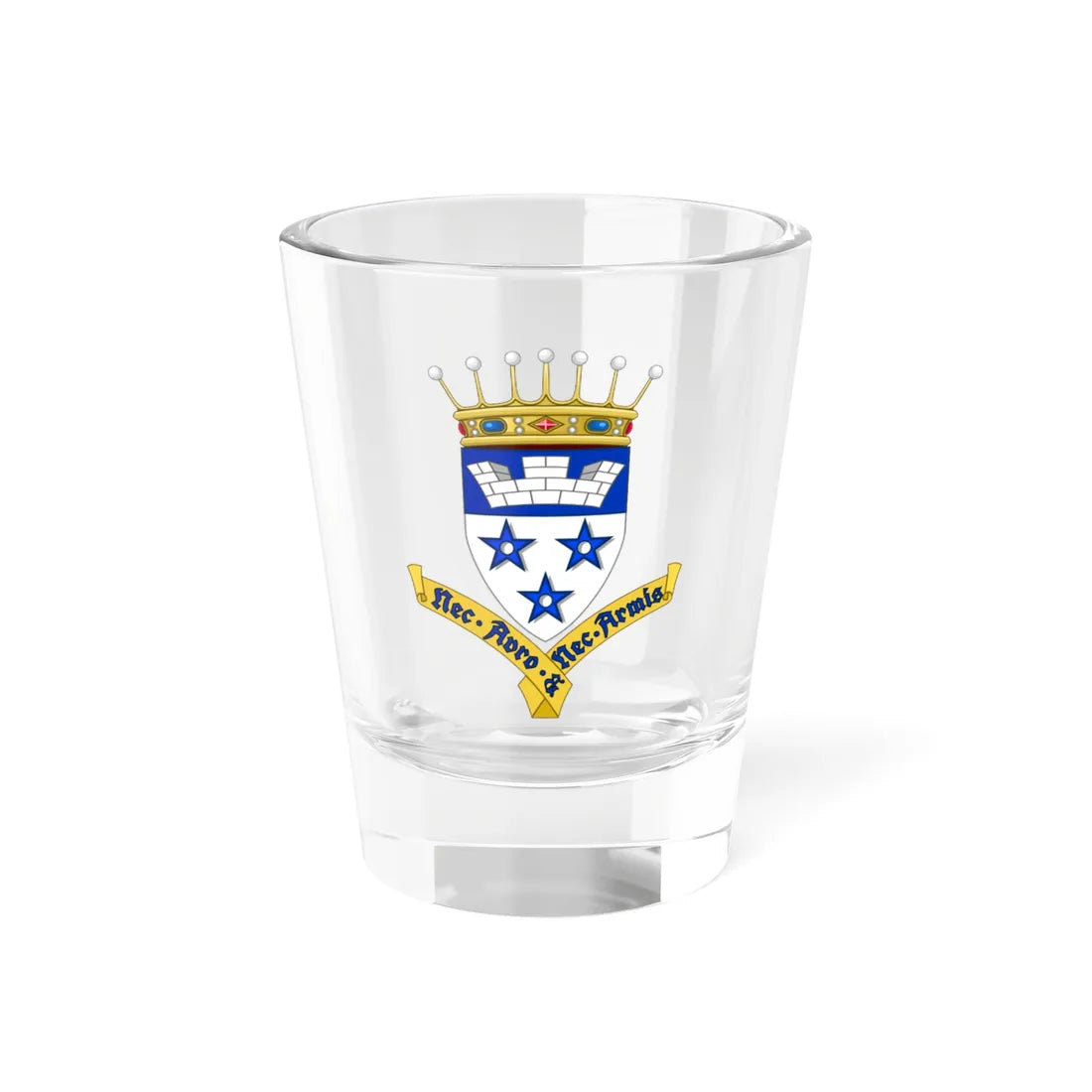 Wapen van de familie De Bethune (Belgium) (Coat of Arms) Shot Glass 1.5oz 1.5oz - Go Mug Yourself