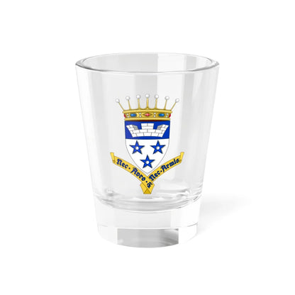 Wapen van de familie De Bethune (Belgium) (Coat of Arms) Shot Glass 1.5oz 1.5oz - Go Mug Yourself