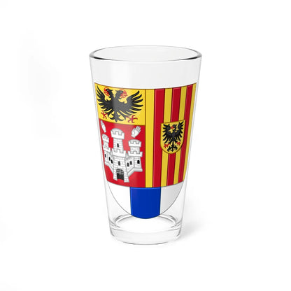 Wapen van de provincie Antwerpen klein (Belgium) (Coat of Arms) Pint Glass 16oz 16oz - Go Mug Yourself