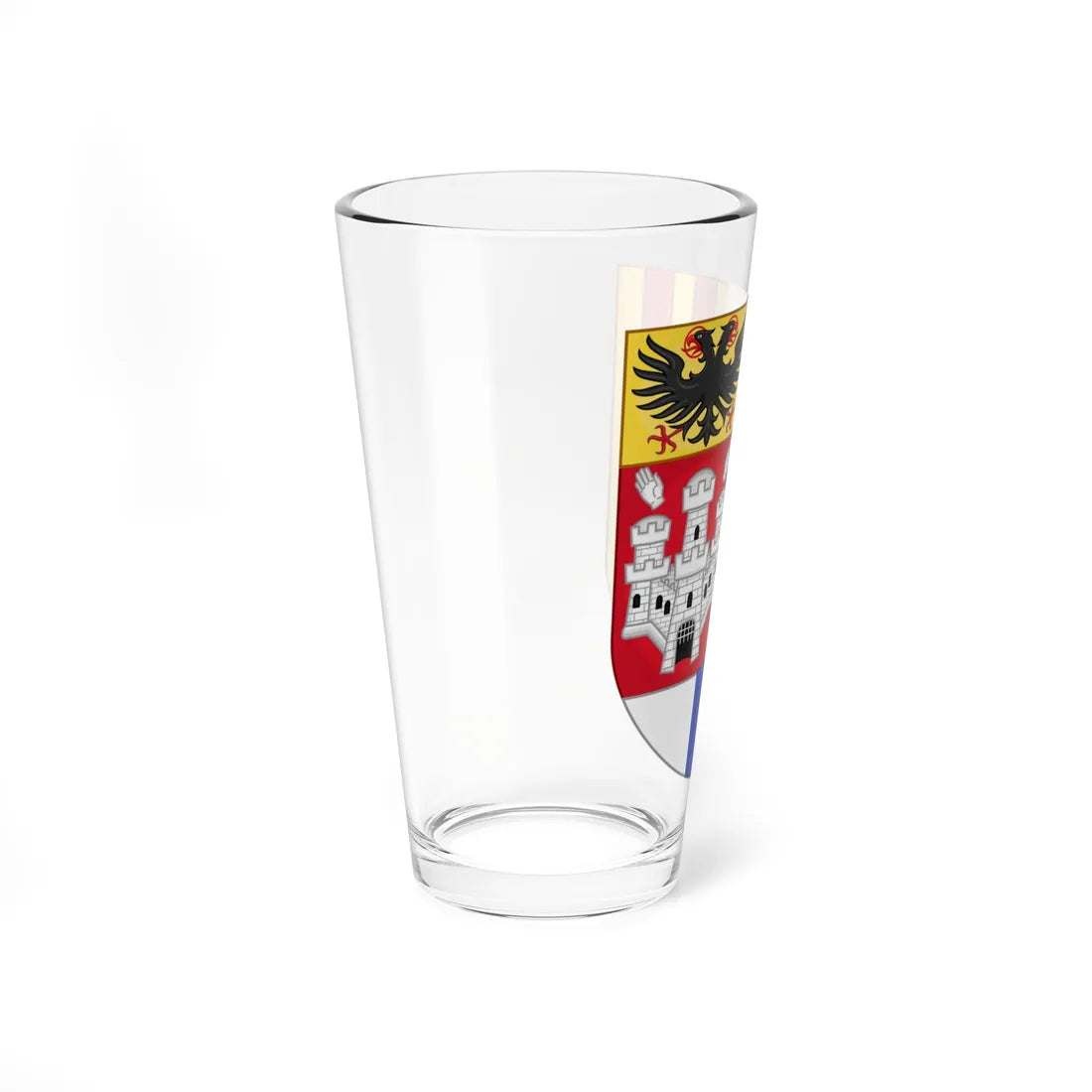 Wapen van de provincie Antwerpen klein (Belgium) (Coat of Arms) Pint Glass 16oz - Go Mug Yourself