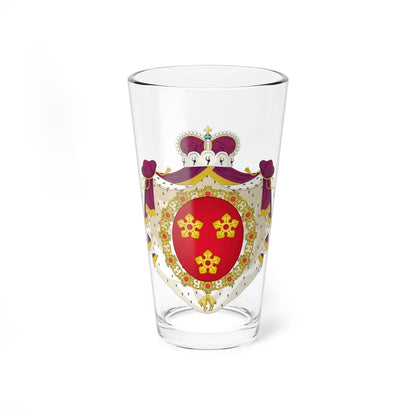 Wapen van Drogenbos (Belgium) (Coat of Arms) Pint Glass 16oz 16oz - Go Mug Yourself