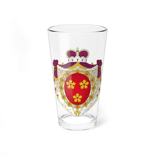 Wapen van Drogenbos (Belgium) (Coat of Arms) Pint Glass 16oz 16oz - Go Mug Yourself