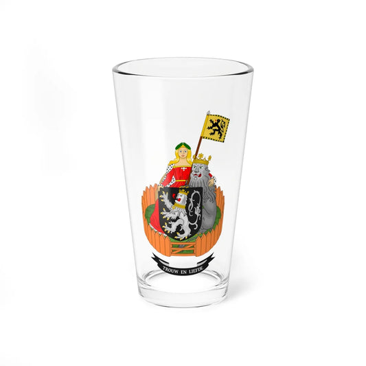 Wapen van Gent (Belgium) (Coat of Arms) Pint Glass 16oz 16oz - Go Mug Yourself