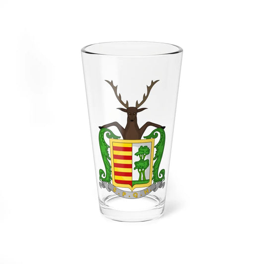 Wapen van Hasselt B (Belgium) (Coat of Arms) Pint Glass 16oz 16oz - Go Mug Yourself