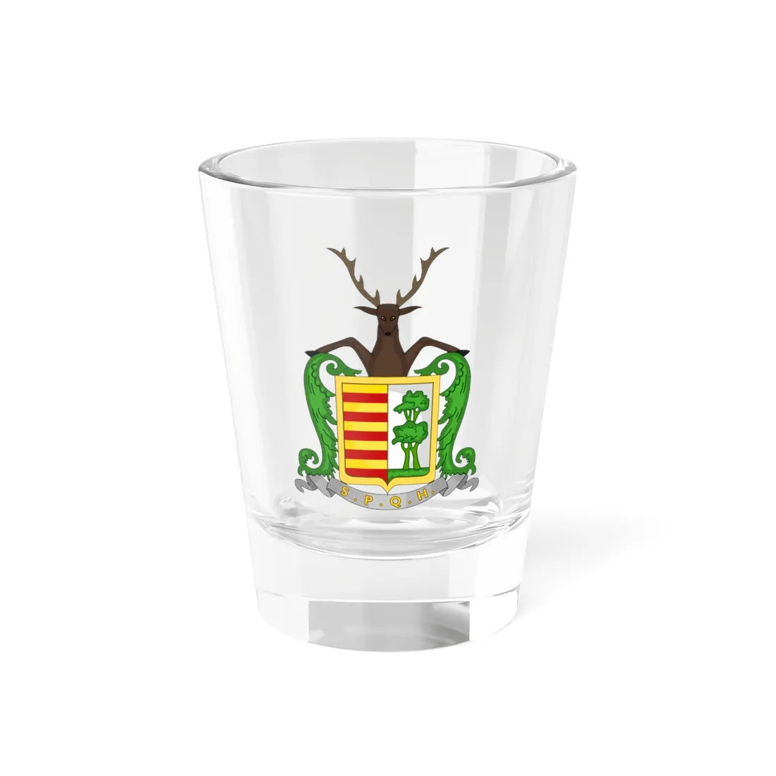 Wapen van Hasselt B (Belgium) (Coat of Arms) Shot Glass 1.5oz 1.5oz - Go Mug Yourself