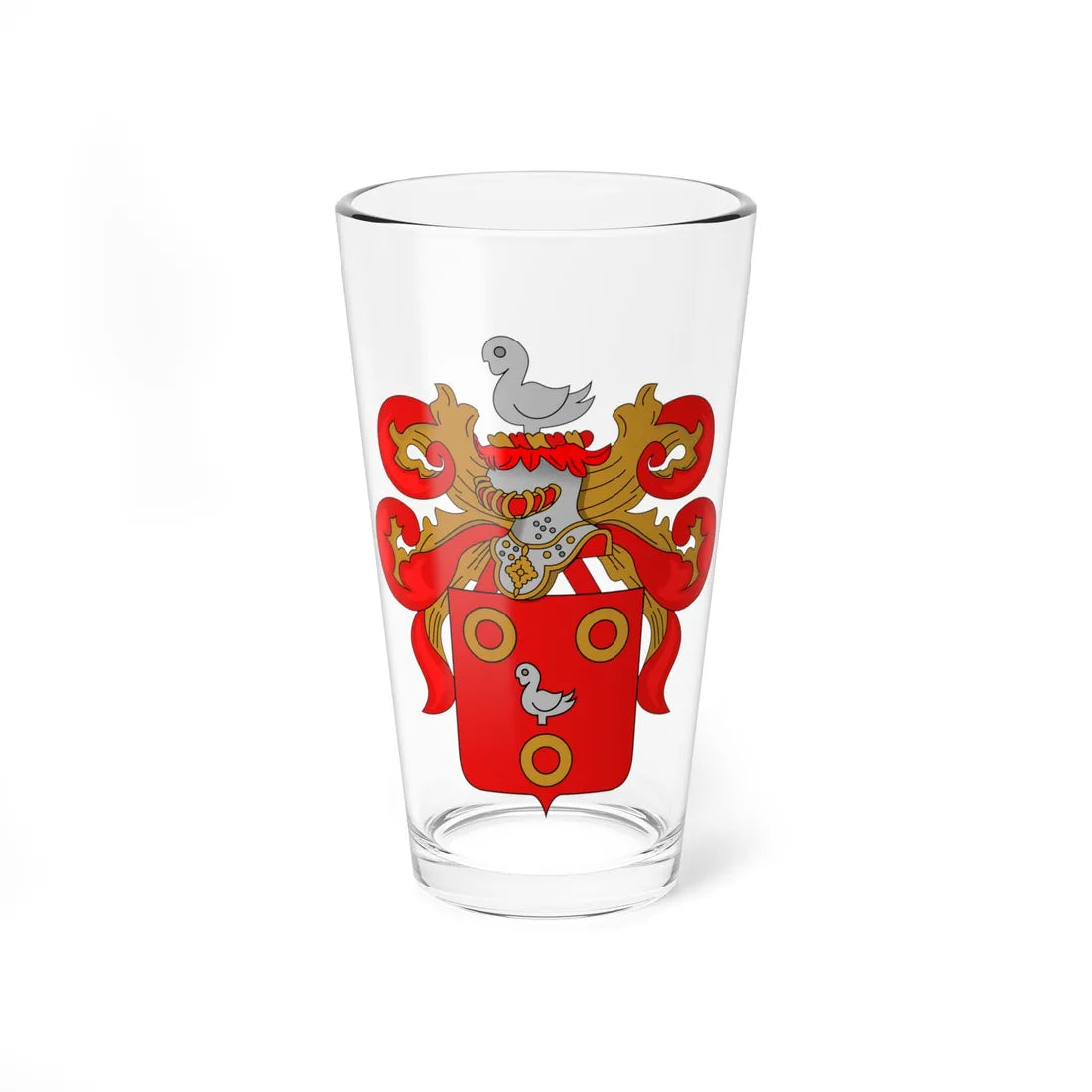 Wapen van Kuurne (Belgium) (Coat of Arms) Pint Glass 16oz 16oz - Go Mug Yourself