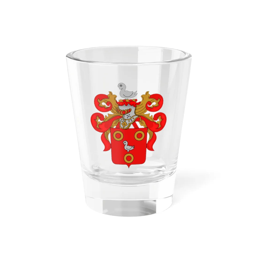 Wapen van Kuurne (Belgium) (Coat of Arms) Shot Glass 1.5oz 1.5oz - Go Mug Yourself