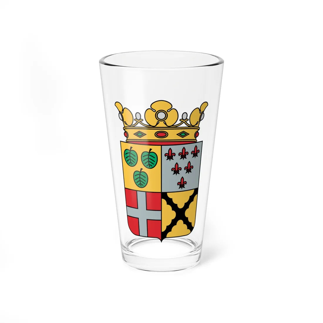 Wapen van Leusden 001 (Netherlands) (Coat of Arms) Pint Glass 16oz 16oz - Go Mug Yourself