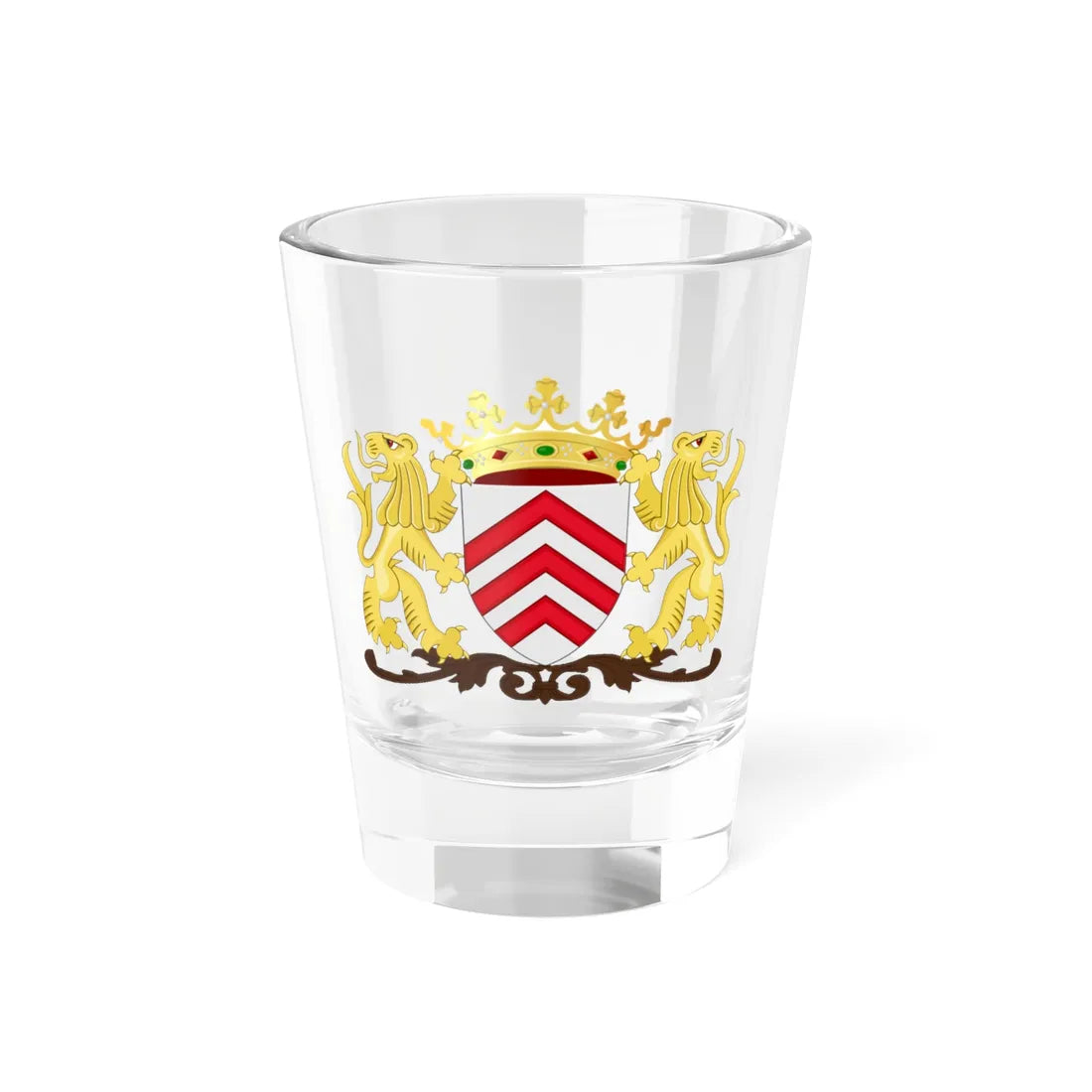 Wapen van Lier 1818-1838 (Belgium) (Coat of Arms) Shot Glass 1.5oz 1.5oz - Go Mug Yourself