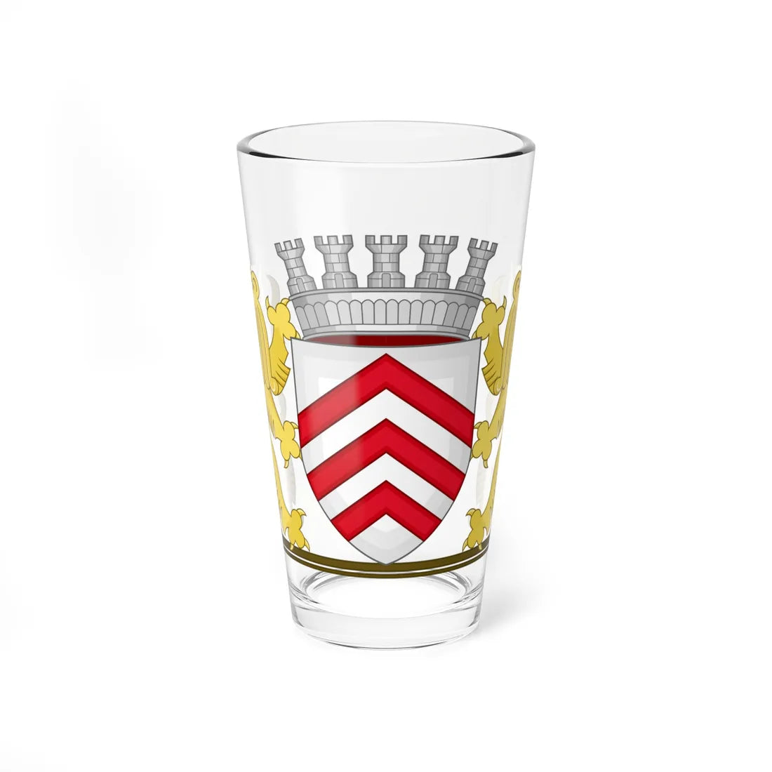 Wapen van Lier (Belgium) (Coat of Arms) Pint Glass 16oz 16oz - Go Mug Yourself