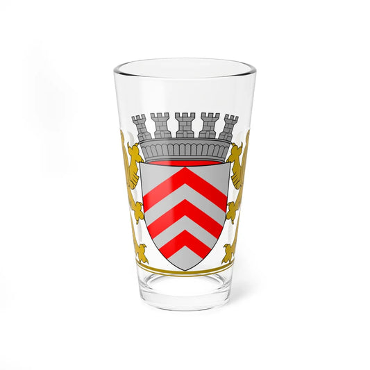 Wapen van Lier vlak (Belgium) (Coat of Arms) Pint Glass 16oz 16oz - Go Mug Yourself