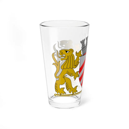 Wapen van Lier vlak (Belgium) (Coat of Arms) Pint Glass 16oz - Go Mug Yourself