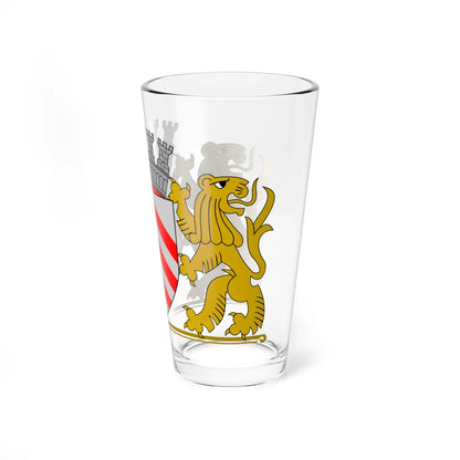 Wapen van Lier vlak (Belgium) (Coat of Arms) Pint Glass 16oz - Go Mug Yourself