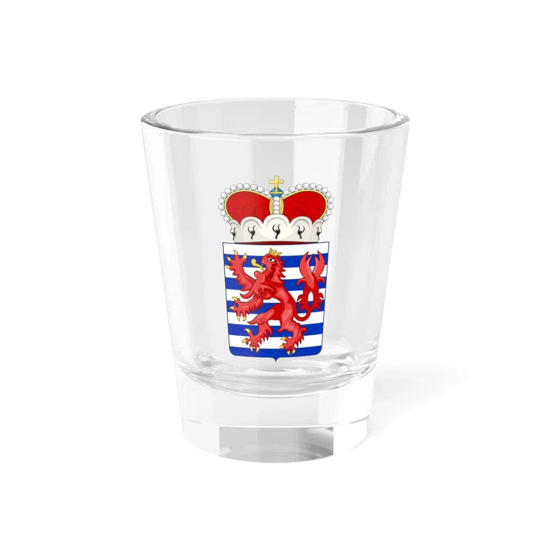 Wapen van Luxemburg België (Belgium) (Coat of Arms) Shot Glass 1.5oz 1.5oz - Go Mug Yourself