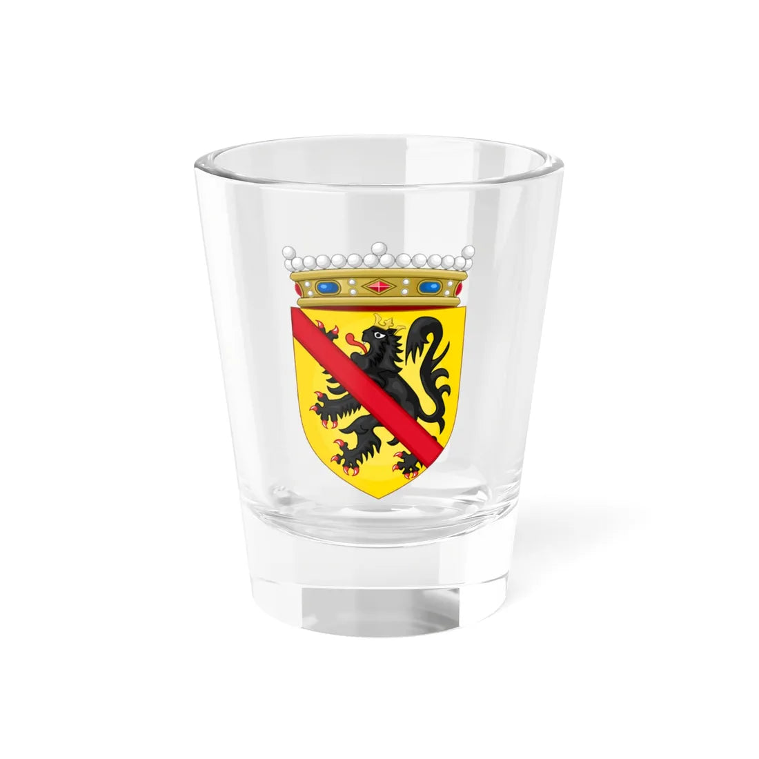 Wapen van Namen provincie (Belgium) (Coat of Arms) Shot Glass 1.5oz 1.5oz - Go Mug Yourself
