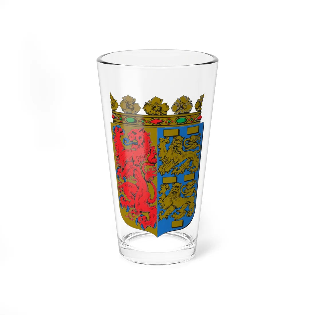 Wapen van Noord-Holland (Netherlands) (Coat of Arms) Pint Glass 16oz 16oz - Go Mug Yourself