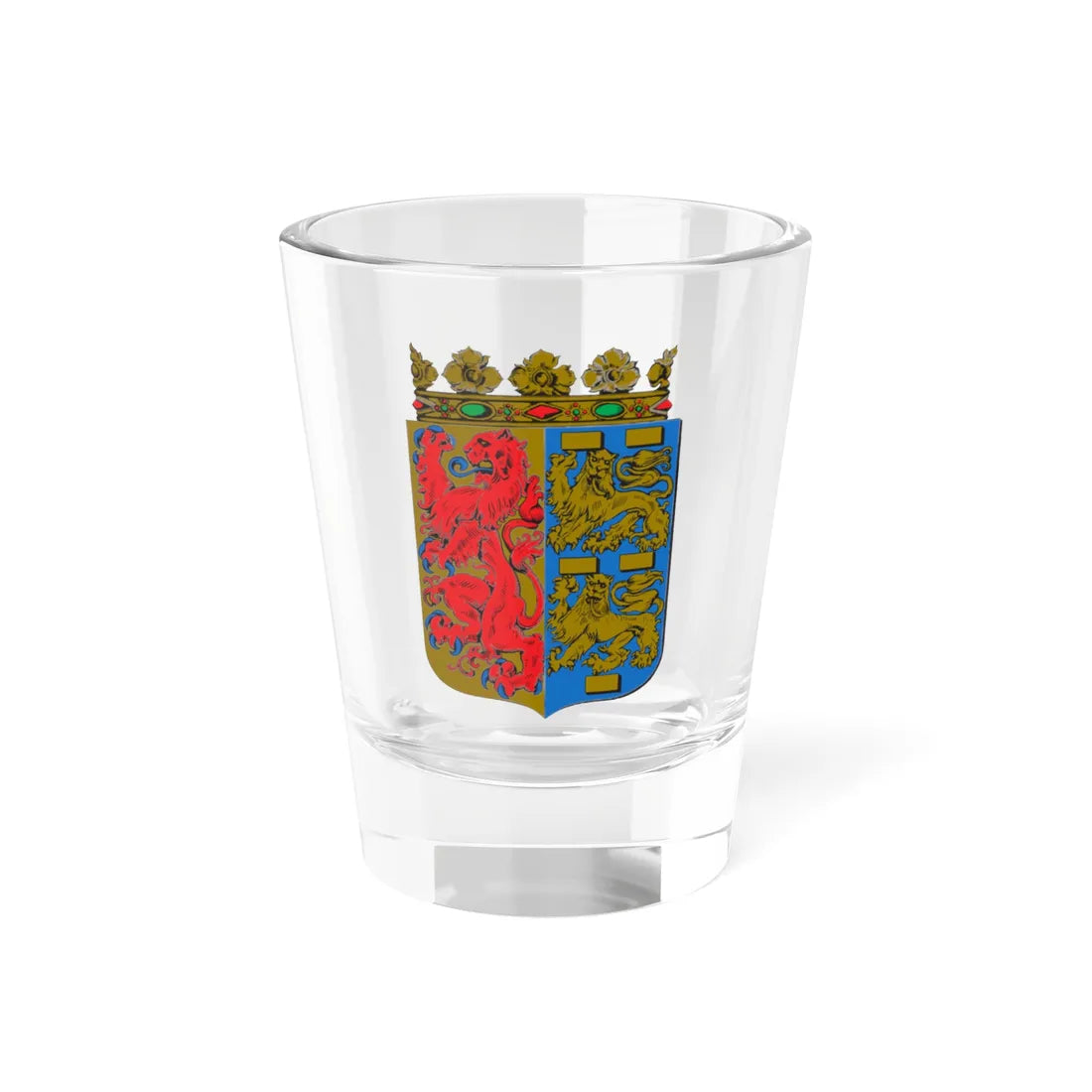 Wapen van Noord-Holland (Netherlands) (Coat of Arms) Shot Glass 1.5oz 1.5oz - Go Mug Yourself