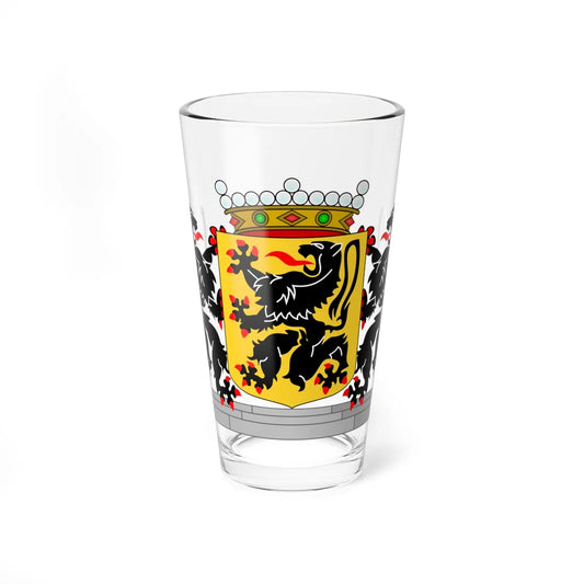 Wapen van Oost-Vlaanderen (Belgium) (Coat of Arms) Pint Glass 16oz 16oz - Go Mug Yourself