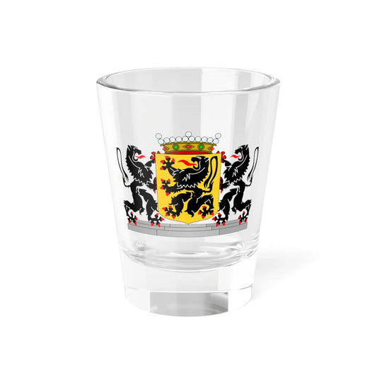 Wapen van Oost-Vlaanderen (Belgium) (Coat of Arms) Shot Glass 1.5oz 1.5oz - Go Mug Yourself