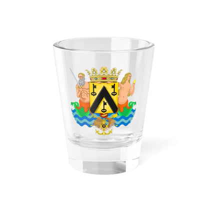 Wapen van Oostende (Belgium) (Coat of Arms) Shot Glass 1.5oz 1.5oz - Go Mug Yourself