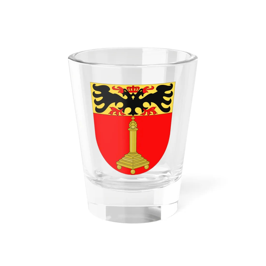 Wapen van Sint-Truiden (Belgium) (Coat of Arms) Shot Glass 1.5oz 1.5oz - Go Mug Yourself
