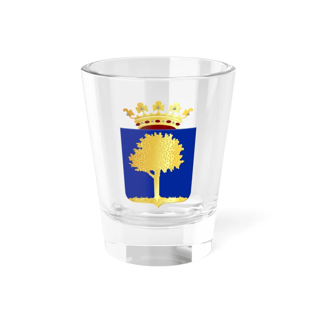 Wapen van Stad Delden (Netherlands) (Coat of Arms) Shot Glass 1.5oz 1.5oz - Go Mug Yourself