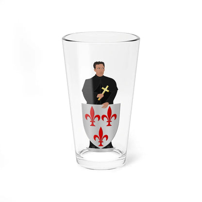 Wapen van Tremelo (Belgium) (Coat of Arms) Pint Glass 16oz 16oz - Go Mug Yourself