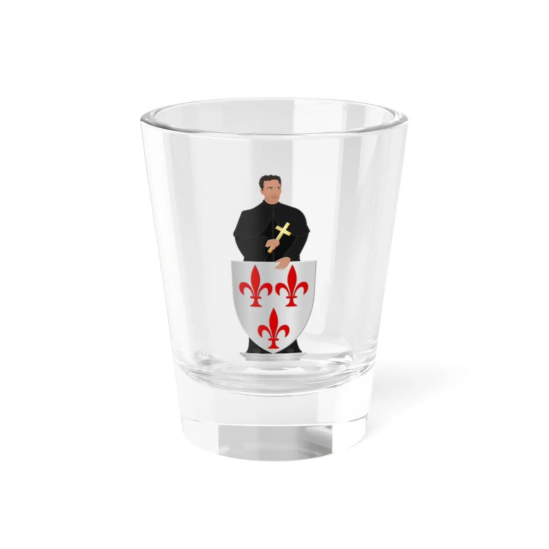 Wapen van Tremelo (Belgium) (Coat of Arms) Shot Glass 1.5oz 1.5oz - Go Mug Yourself