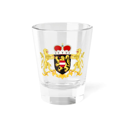 Wapen van Vlaams-Brabant (Belgium) (Coat of Arms) Shot Glass 1.5oz 1.5oz - Go Mug Yourself