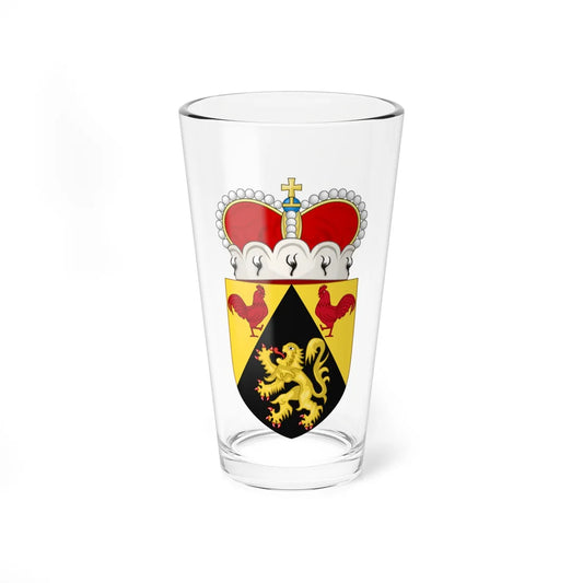 Wapen van Waals-Brabant (Belgium) (Coat of Arms) Pint Glass 16oz 16oz - Go Mug Yourself