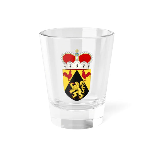 Wapen van Waals-Brabant (Belgium) (Coat of Arms) Shot Glass 1.5oz 1.5oz - Go Mug Yourself