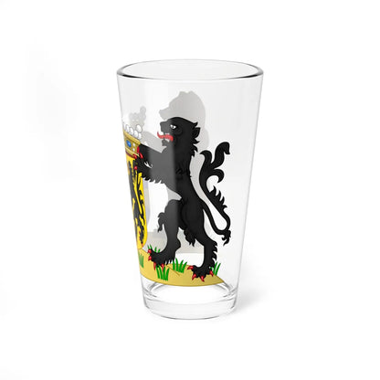 Wapen van West-Vlaanderen (Belgium) (Coat of Arms) Pint Glass 16oz - Go Mug Yourself