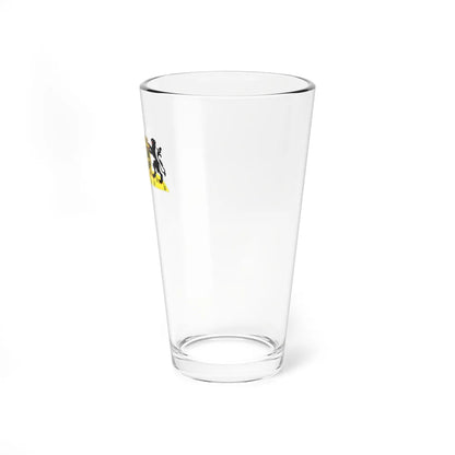 Wapen van West-Vlaanderen complete (Belgium) (Coat of Arms) Pint Glass 16oz 16oz - Go Mug Yourself
