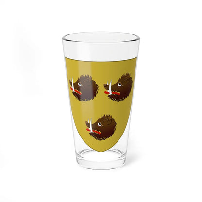 Wapen van Wommelgem (Belgium) (Coat of Arms) Pint Glass 16oz 16oz - Go Mug Yourself