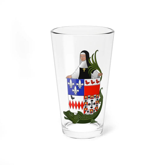 Wapen van Zandhoven (Belgium) (Coat of Arms) Pint Glass 16oz 16oz - Go Mug Yourself
