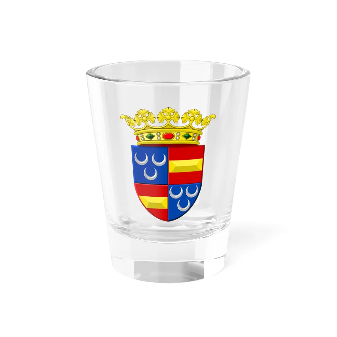 Wapen Wassenaar (Netherlands) (Coat of Arms) Shot Glass 1.5oz 1.5oz - Go Mug Yourself