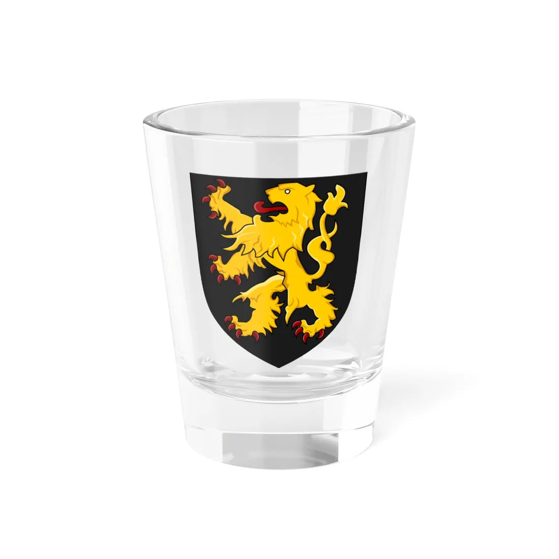 Wapenschild van Brabant (Belgium) (Coat of Arms) Shot Glass 1.5oz 1.5oz - Go Mug Yourself