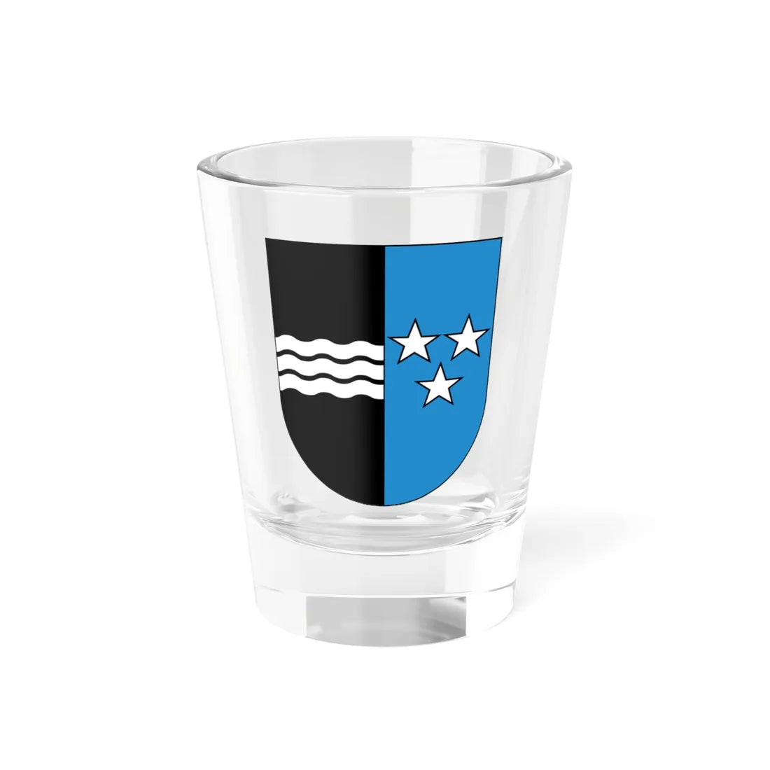 Wappen Aargau matt (Switzerland) (Coat of Arms) Shot Glass 1.5oz 1.5oz - Go Mug Yourself