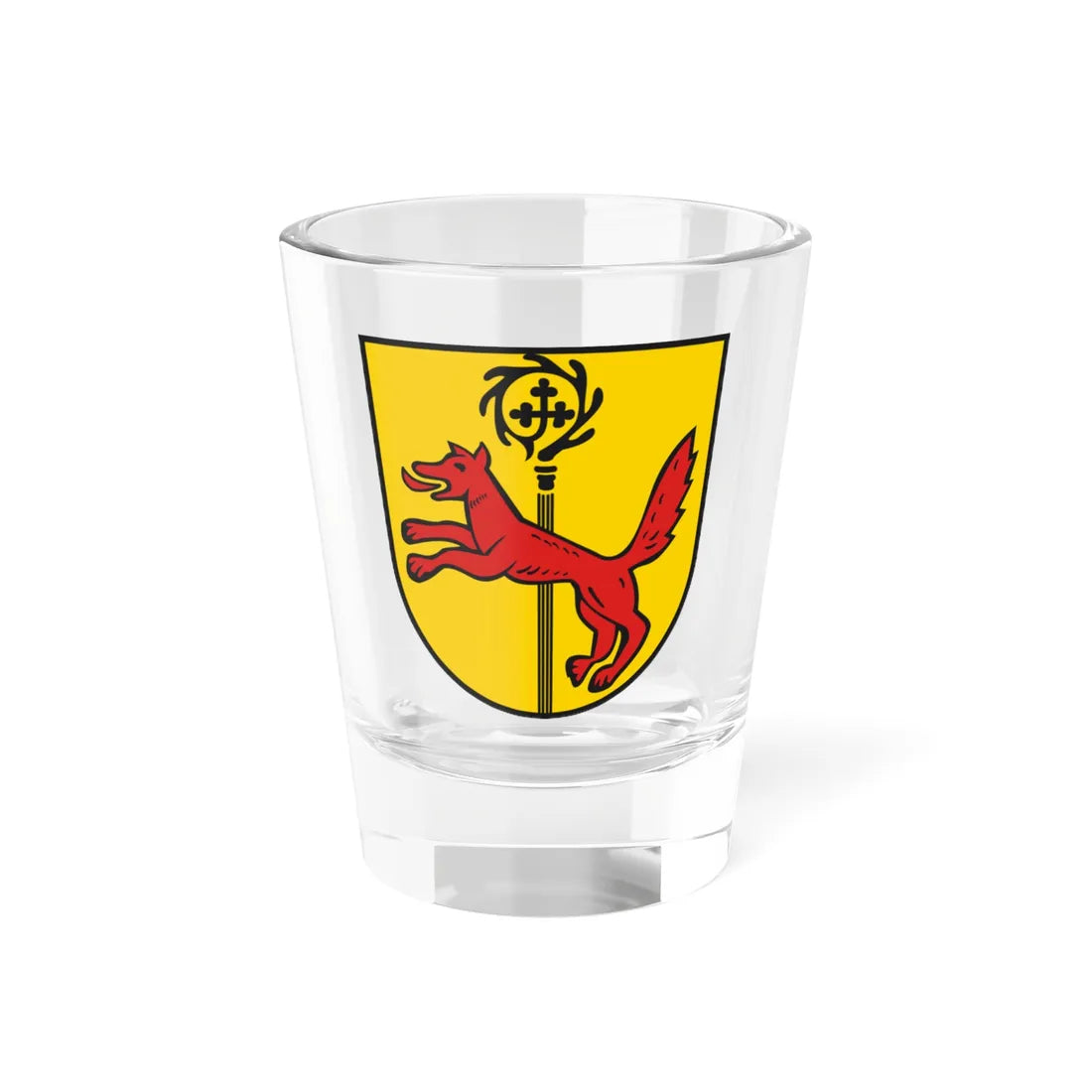 Wappen Abtswind (Germany) (Coat of Arms) Shot Glass 1.5oz 1.5oz - Go Mug Yourself