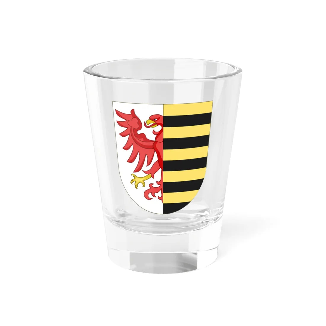Wappen Anhalt (Germany) (Coat of Arms) Shot Glass 1.5oz 1.5oz - Go Mug Yourself
