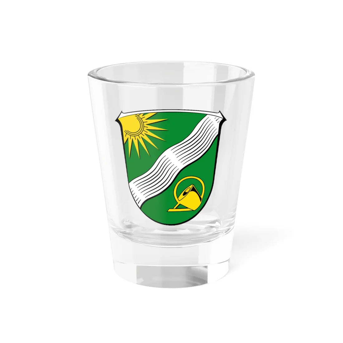 Wappen Bad Endbach (Germany) (Coat of Arms) Shot Glass 1.5oz 1.5oz - Go Mug Yourself