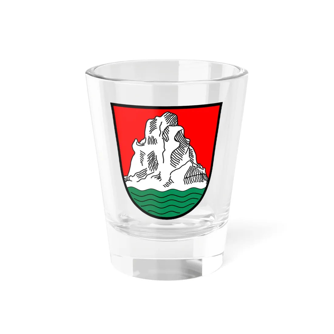 Wappen Bad Griesbach im Rottal (Germany) (Coat of Arms) Shot Glass 1.5oz 1.5oz - Go Mug Yourself