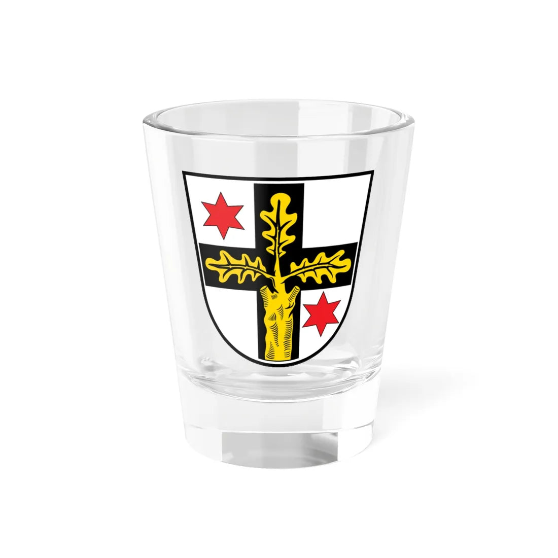 Wappen Bad Koenig (Germany) (Coat of Arms) Shot Glass 1.5oz 1.5oz - Go Mug Yourself