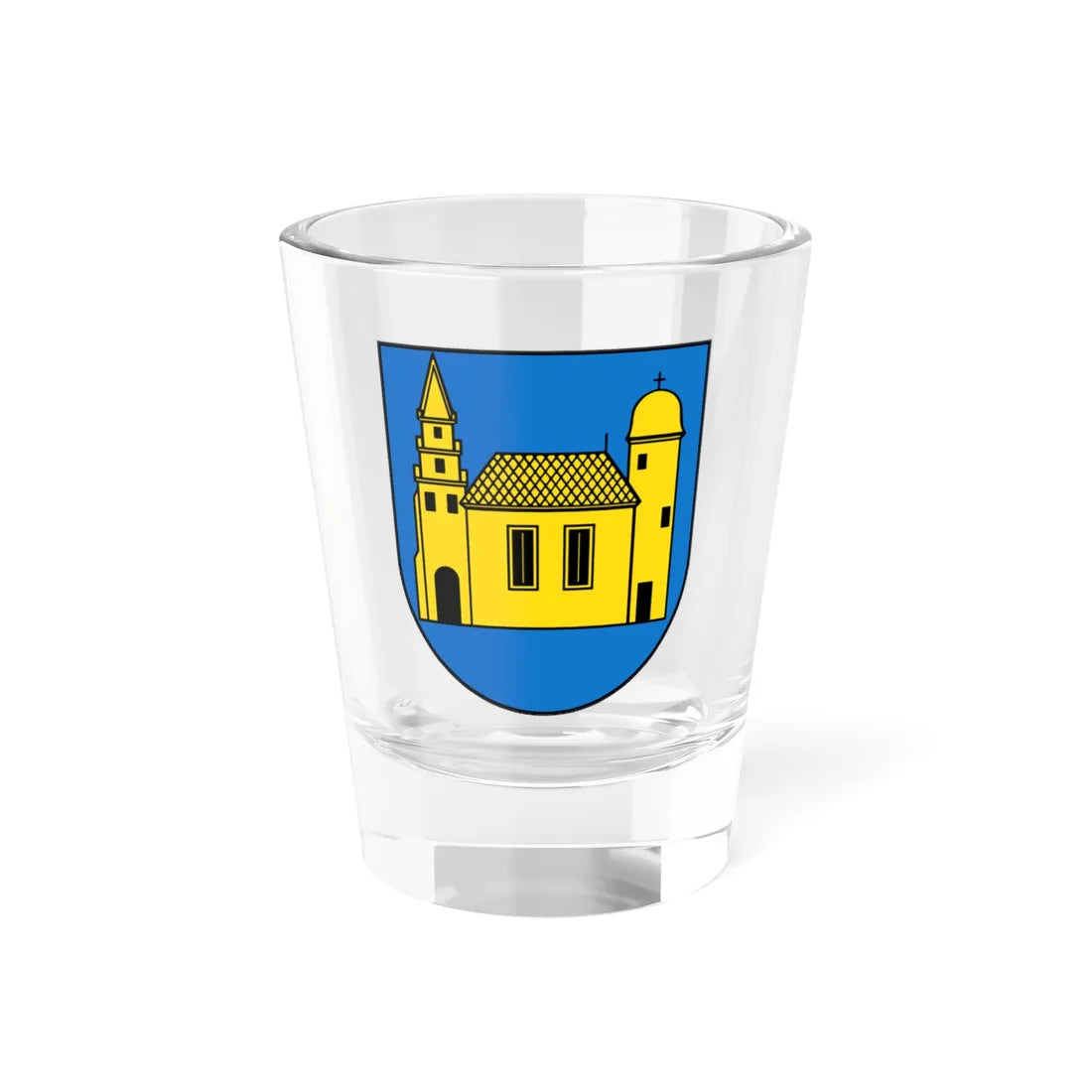 Wappen Bad Lausick (Germany) (Coat of Arms) Shot Glass 1.5oz 1.5oz - Go Mug Yourself