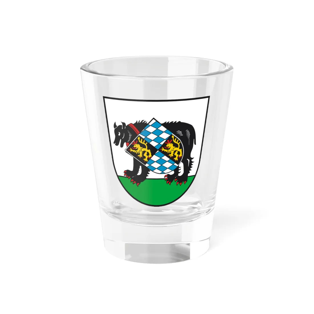 Wappen Baernau (Germany) (Coat of Arms) Shot Glass 1.5oz 1.5oz - Go Mug Yourself