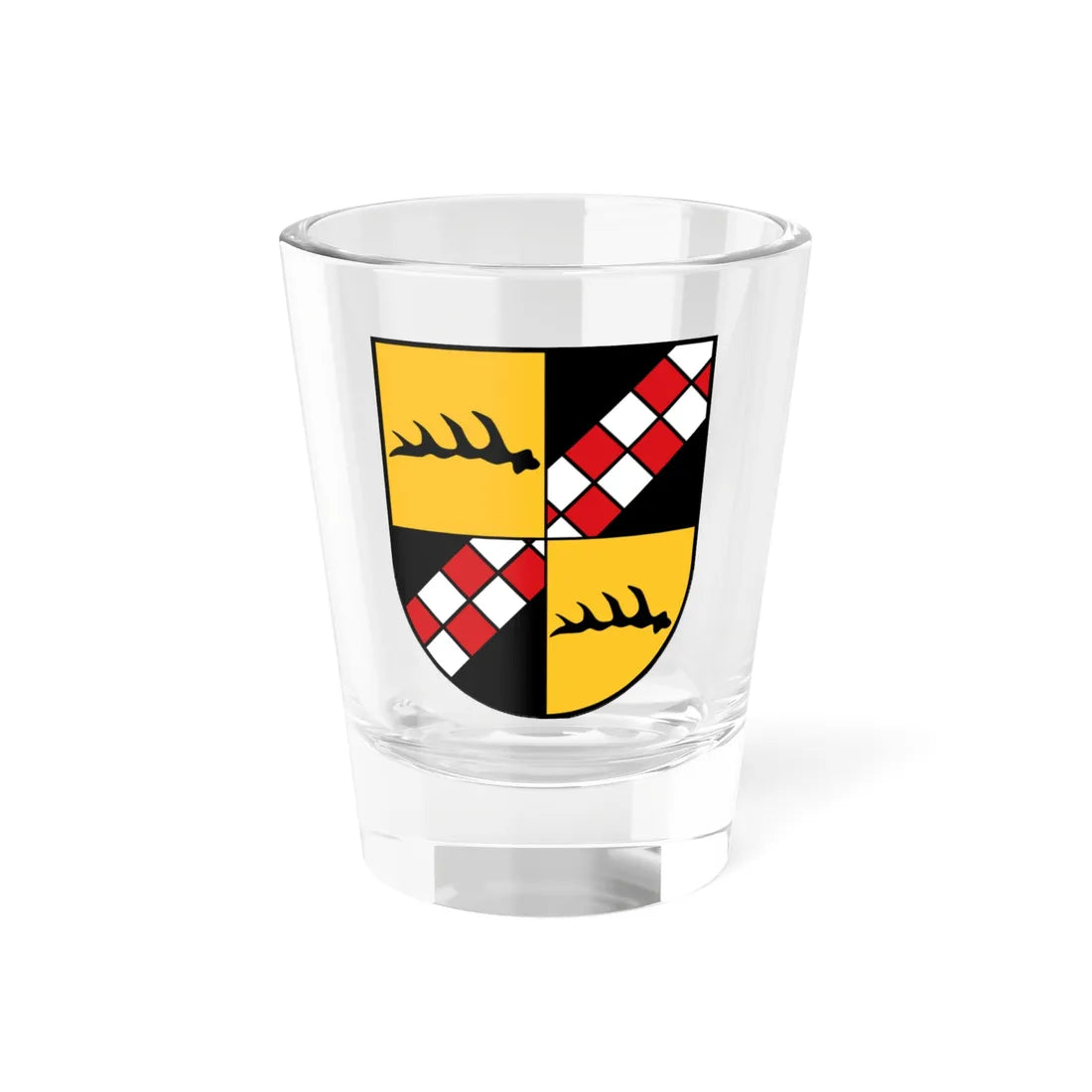 Wappen Baindt (Germany) (Coat of Arms) Shot Glass 1.5oz 1.5oz - Go Mug Yourself